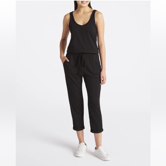 NWT Michael Stars Theo Tank Jumpsuit black - Picture 5 of 15